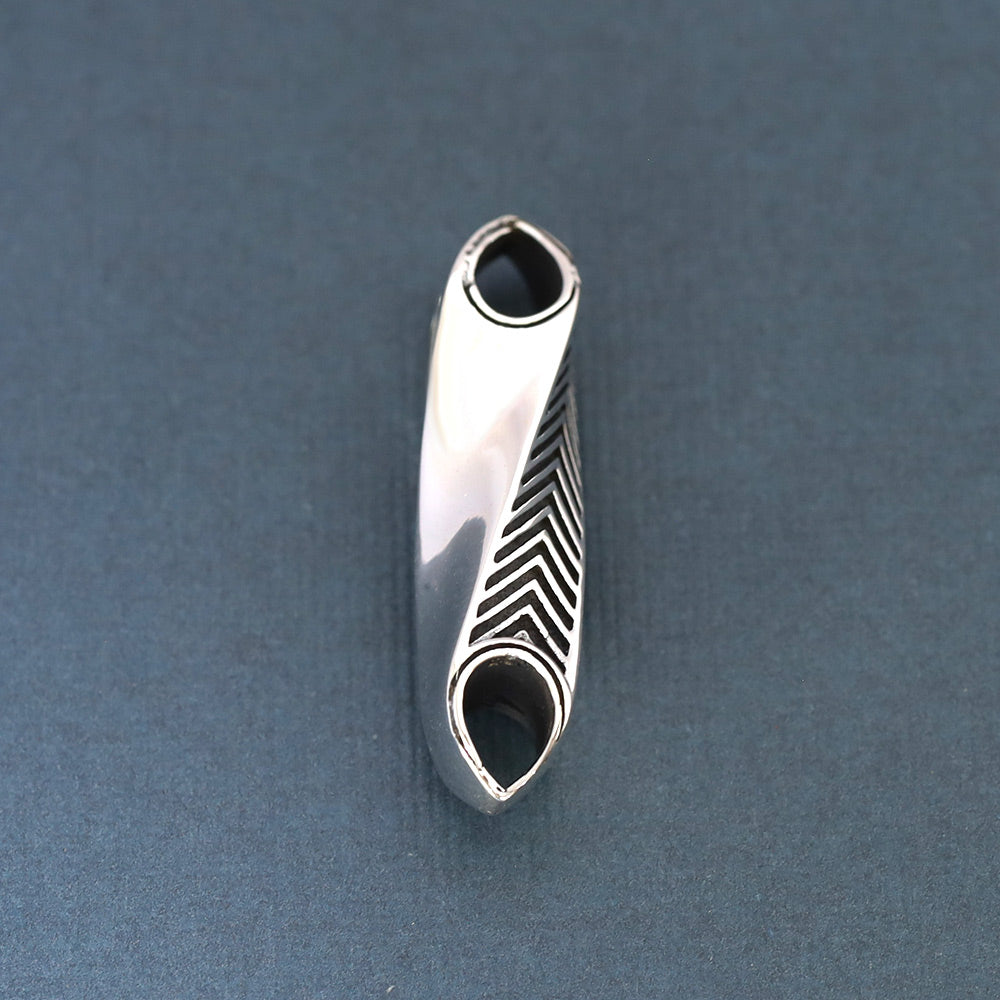 Chevron Vortex Silver Pendant