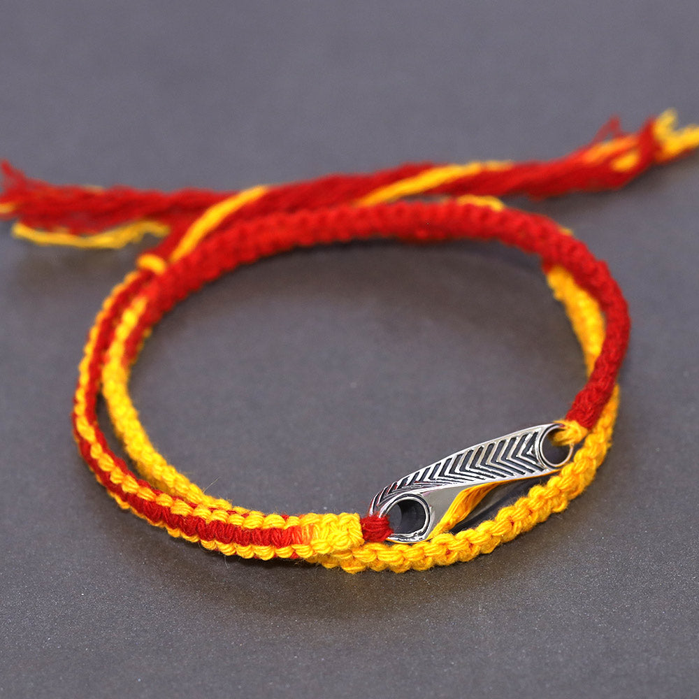 Chevron Vortex Silver Pendant Moli Rakhi