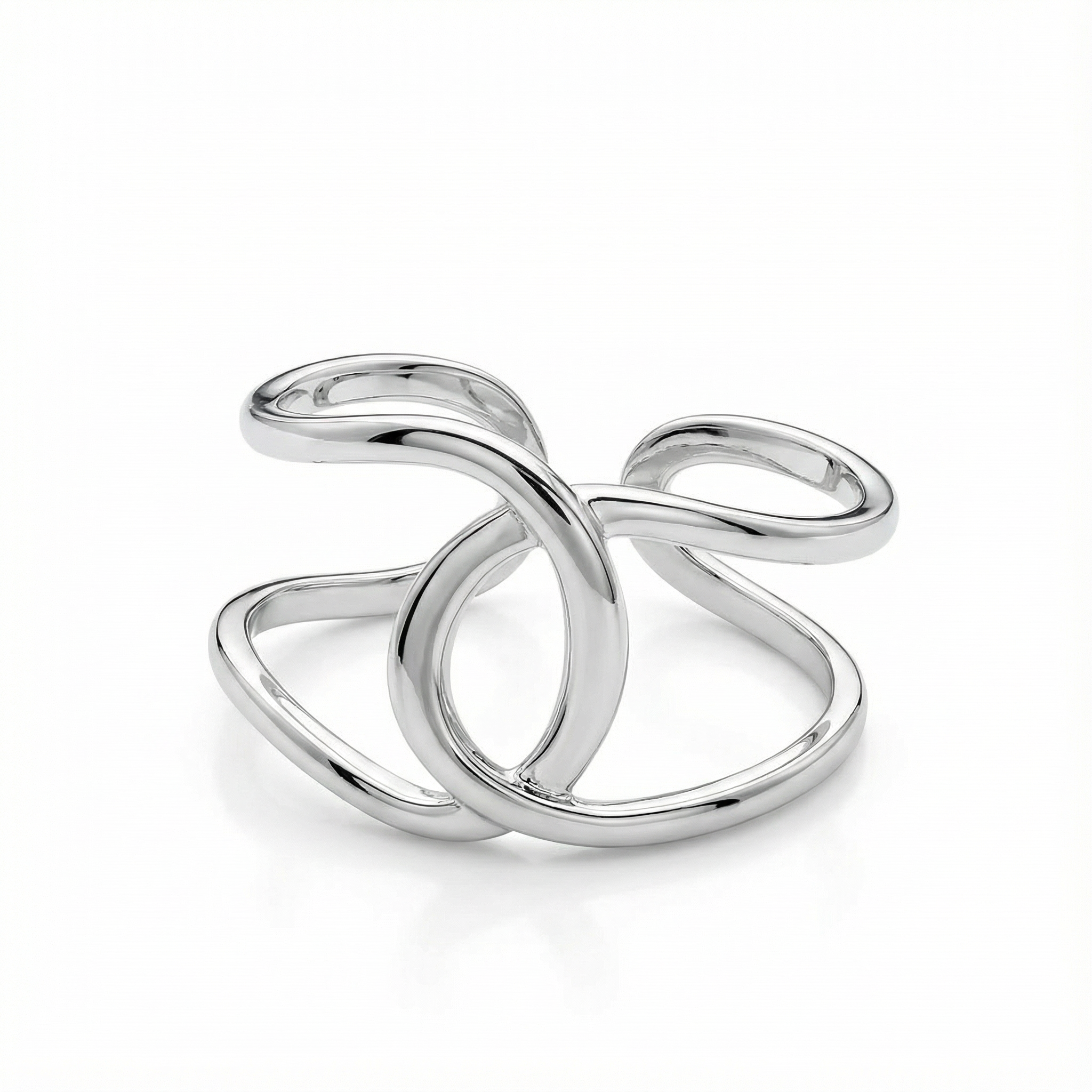 Connexion Adjustable Silver Ring