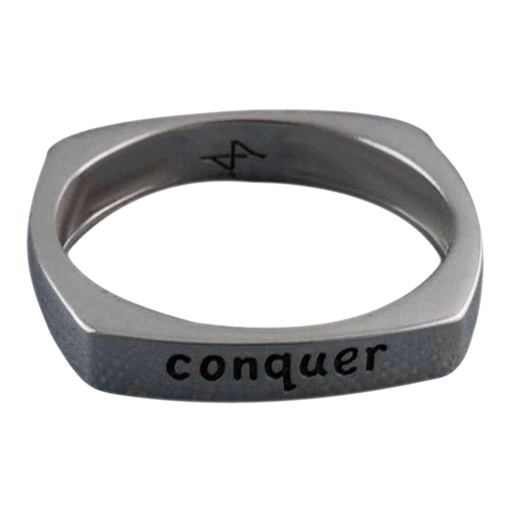 Fourseven Conquer Message Ring R-156-SP-S White-BG-Image