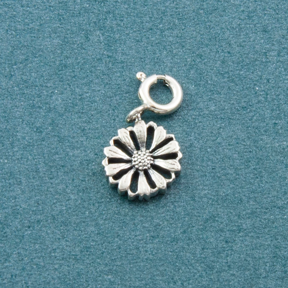 Daisy Silver Charm