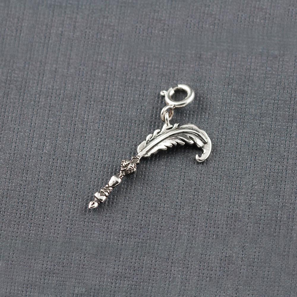 Fourseven Enchanted Quill Feather Pen Charm C-739-PL-S Base-Image
