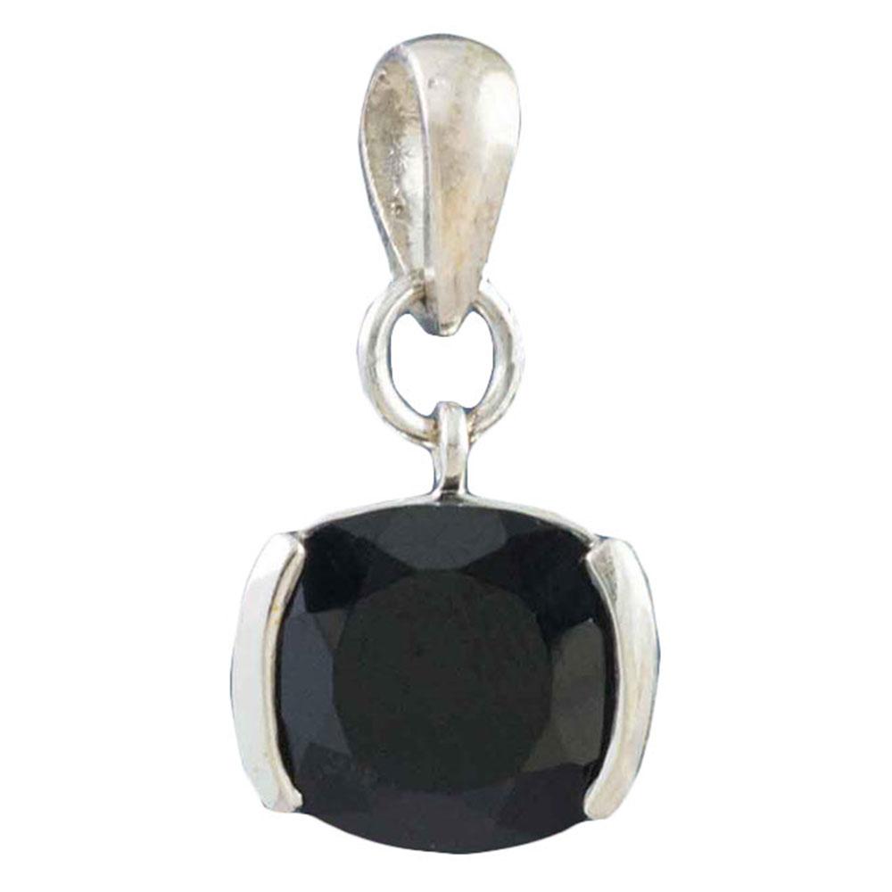 Fourseven Energise Spirit Stone Pendant with Black Spinel N-229-SP-S White-BG-Image