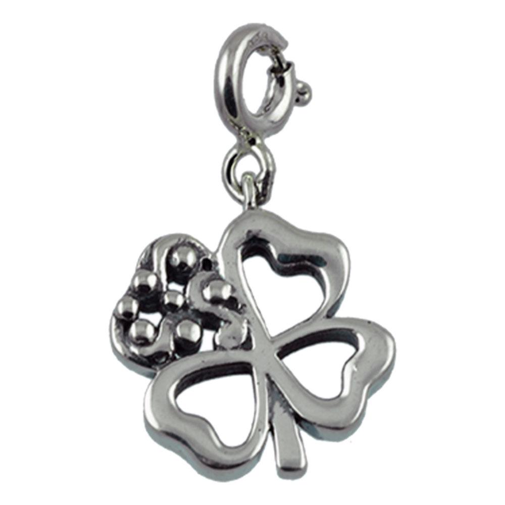 Fourseven Good Luck Clover Charm C-782-PL-S White-BG-Image