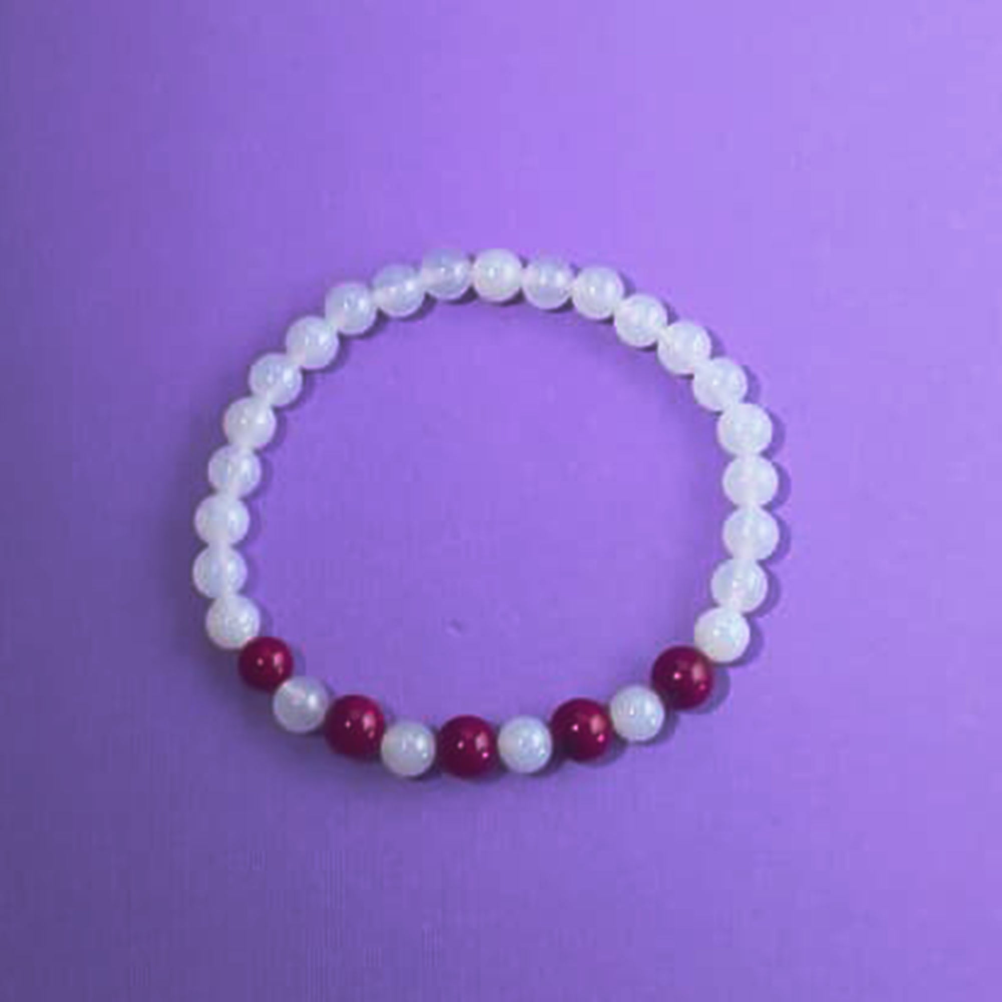 Holiday Cheer Elastic Bead Bracelet-Medium-to-Large