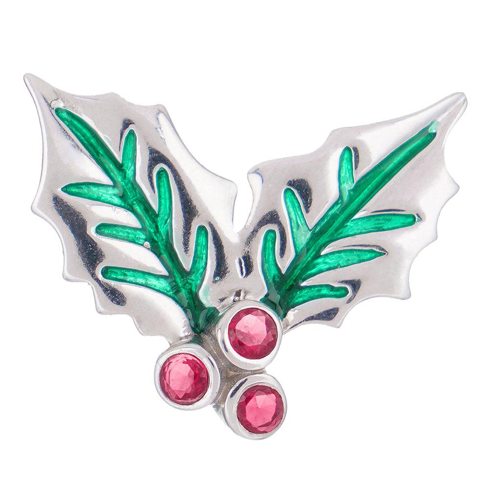 Fourseven Holly Brooch BR-70-SI-S White-BG-Image