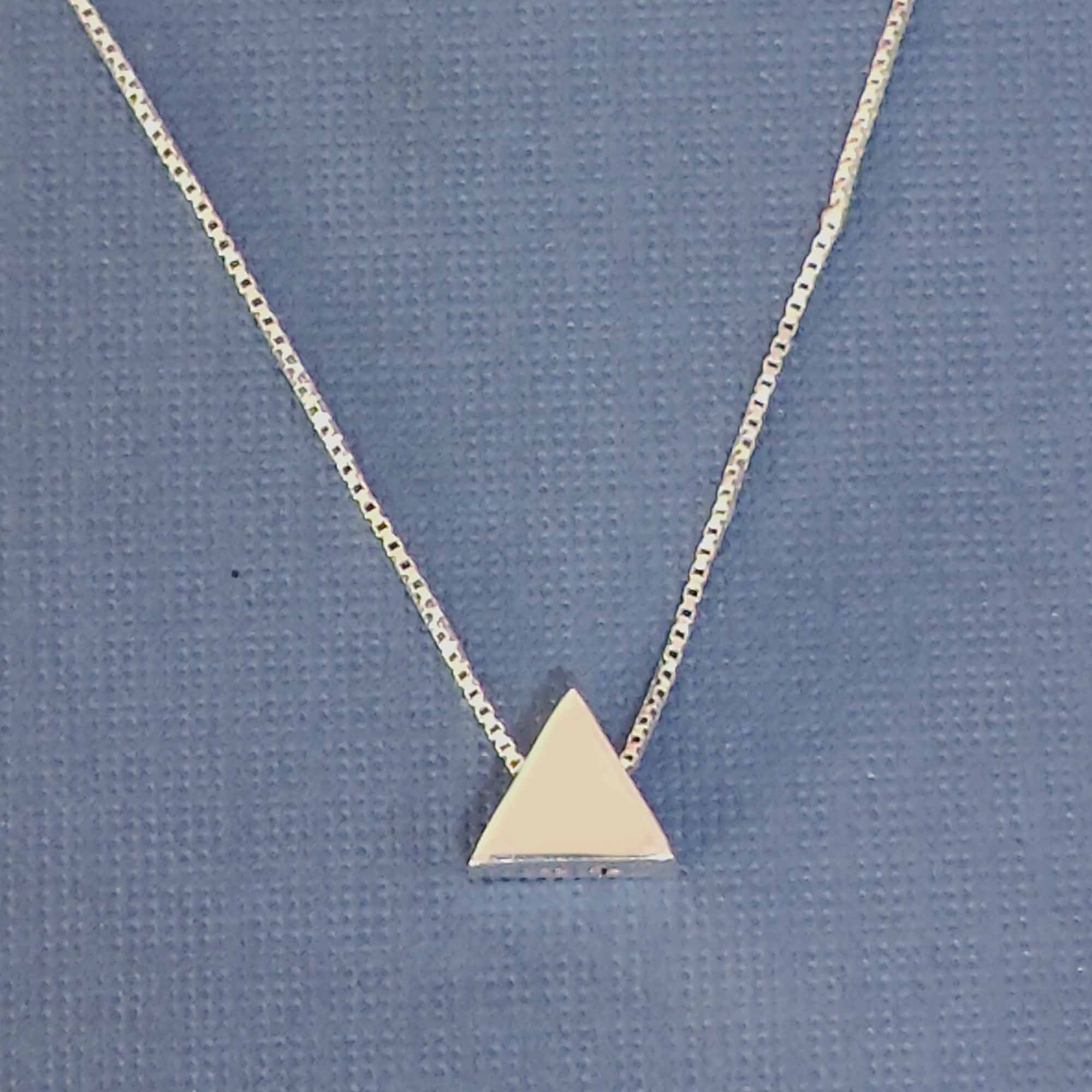 I Am a Triangle Silver Pendant
