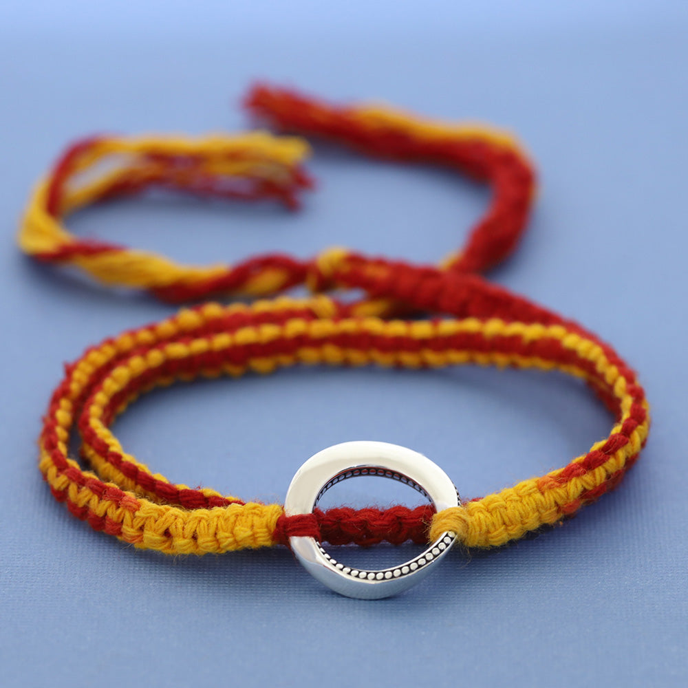 Infinite Destiny Mobius Strip Silver Floating Pendant Moli Rakhi