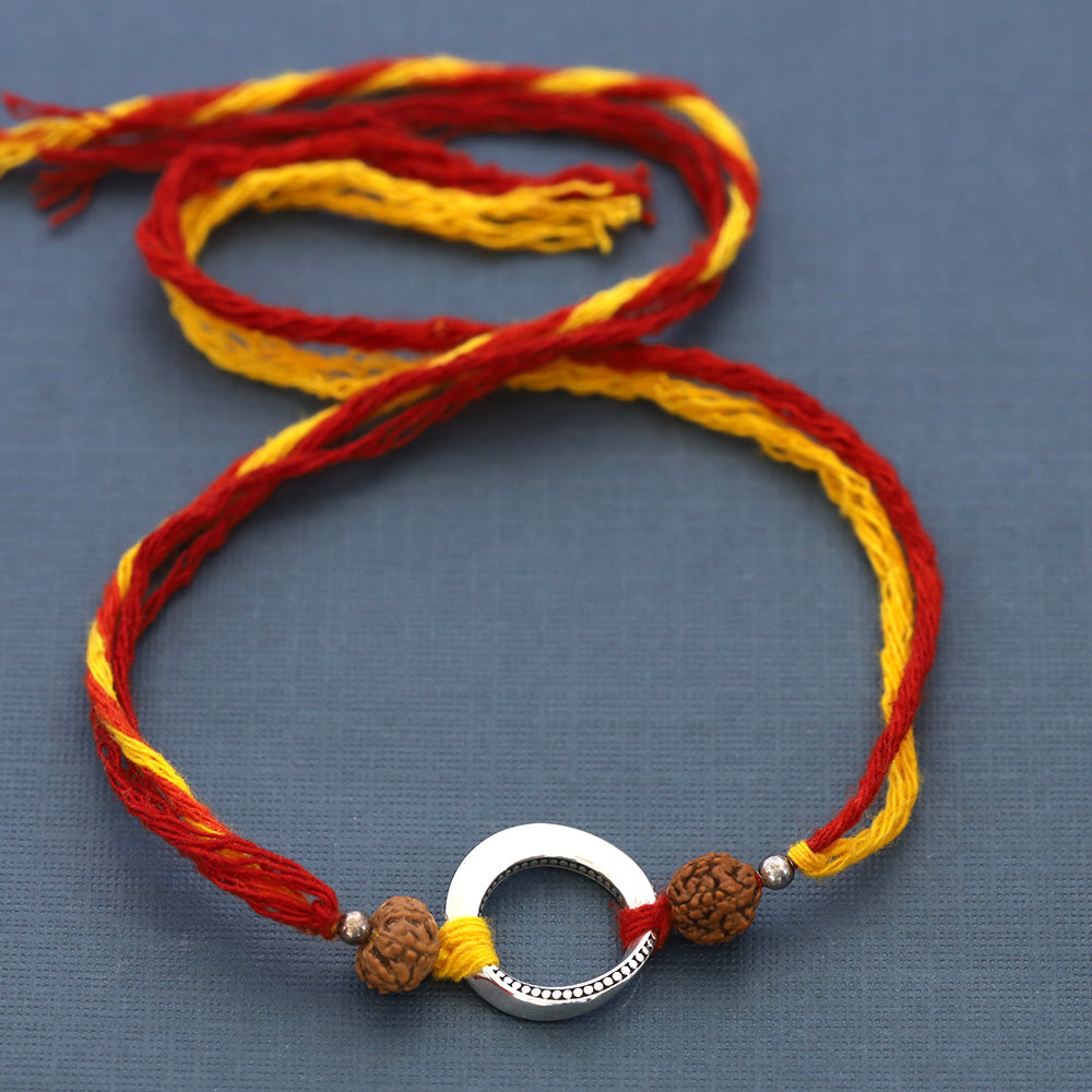 Infinite Destiny Mobius Strip Silver Floating Pendant Moli Rakhi