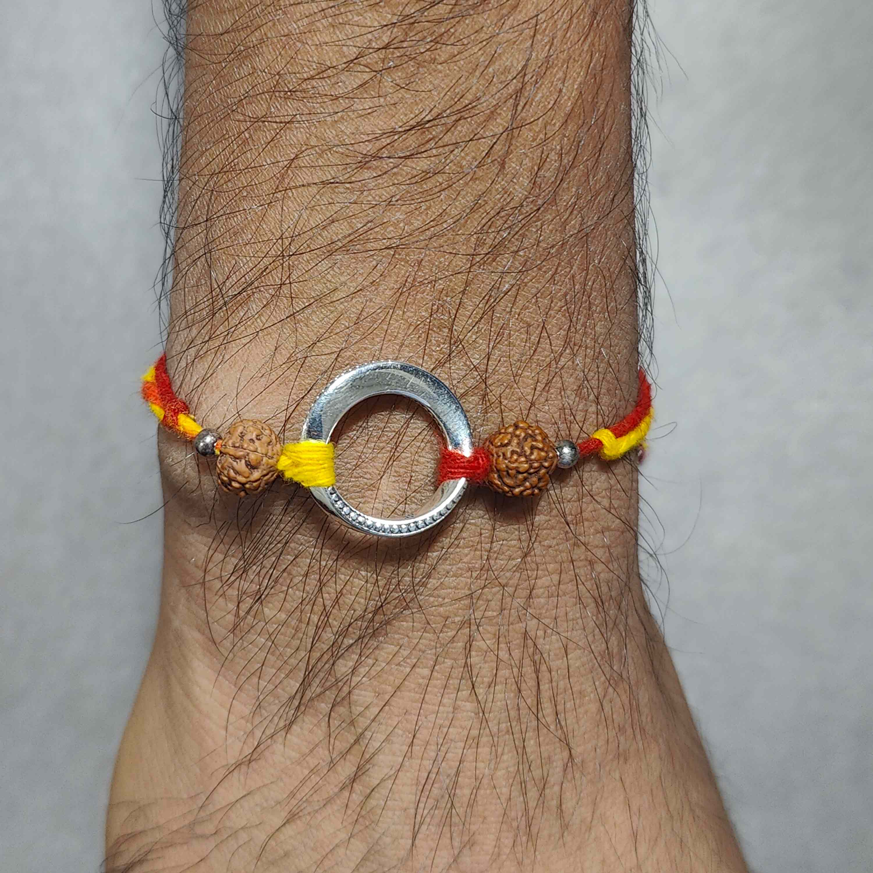 Infinite Destiny Mobius Strip Silver Floating Pendant Moli Rakhi