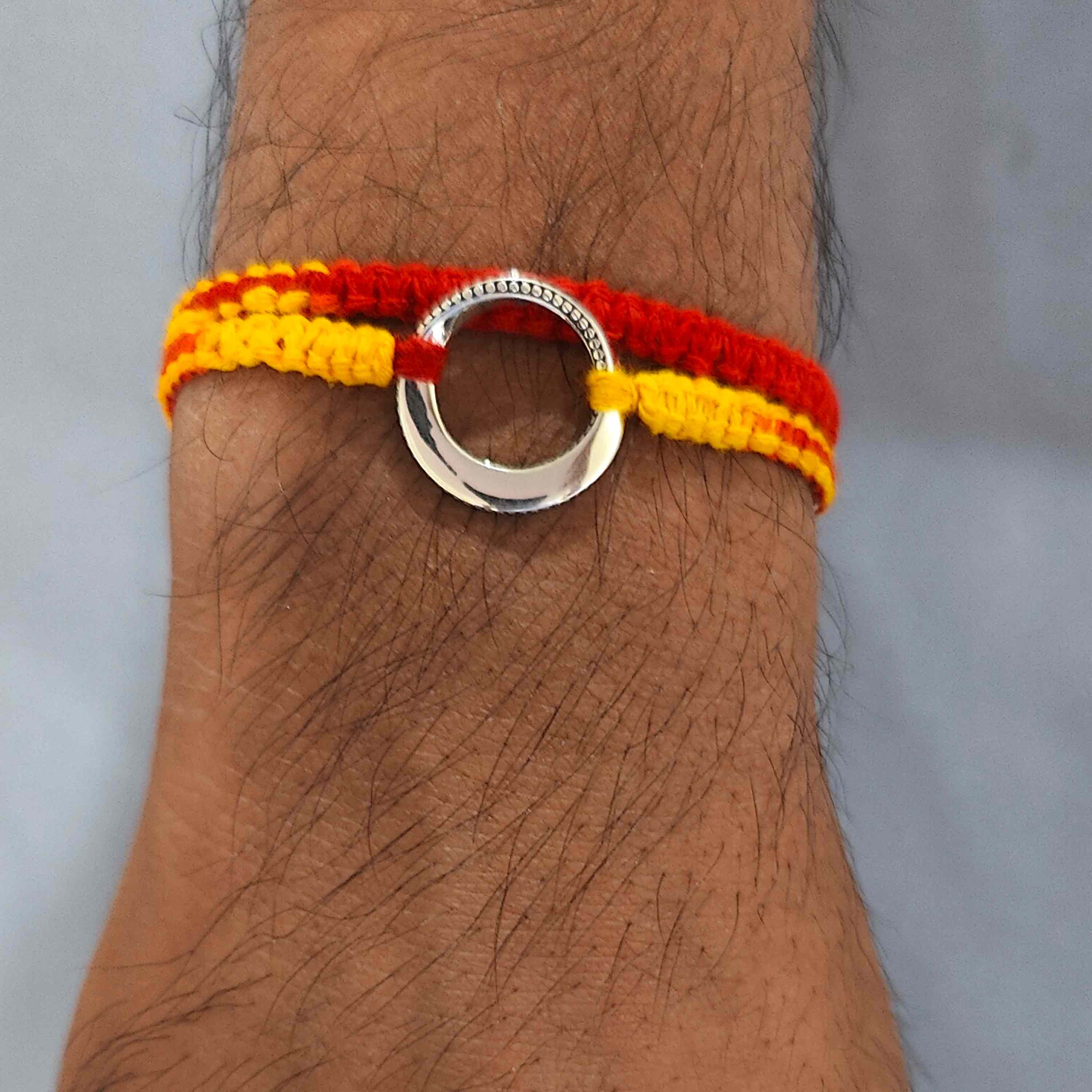 Infinite Destiny Mobius Strip Silver Floating Pendant Moli Rakhi
