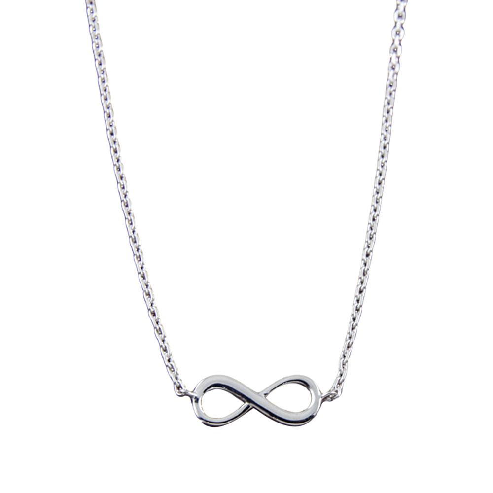 Fourseven Infinity Silver Necklace N-198-SI-S White-BG-Image