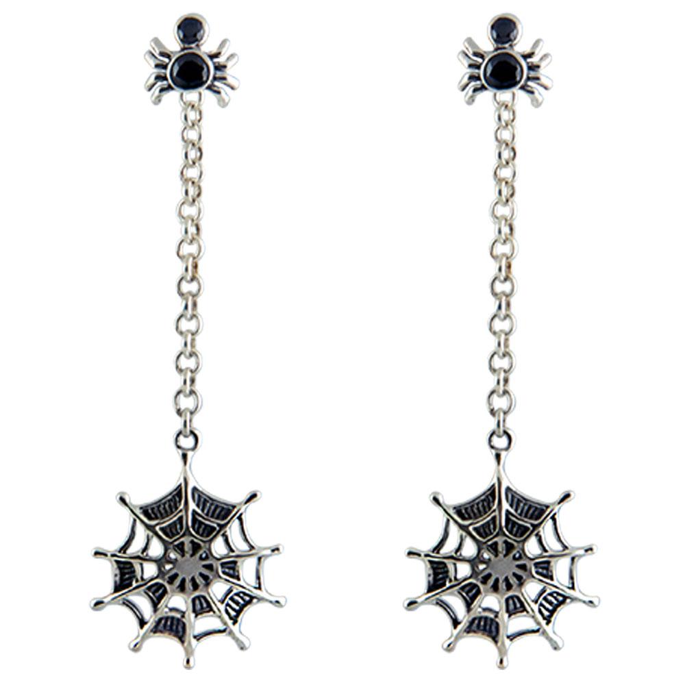 Fourseven Itsy Bitsy Spider Earrings E-247-PL-S White-BG-Image