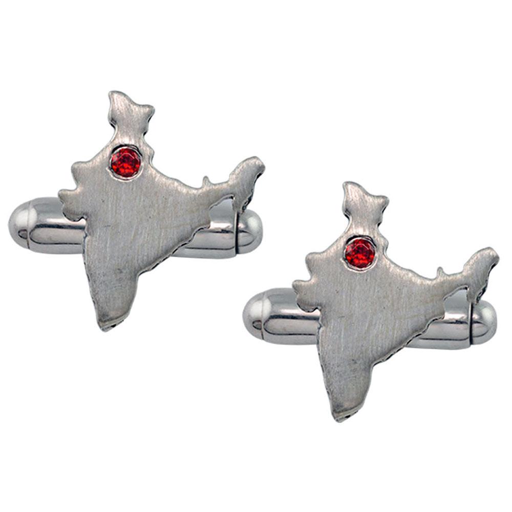 Fourseven Jai Hind India Cufflinks CL-57-SI-S White-BG-Image