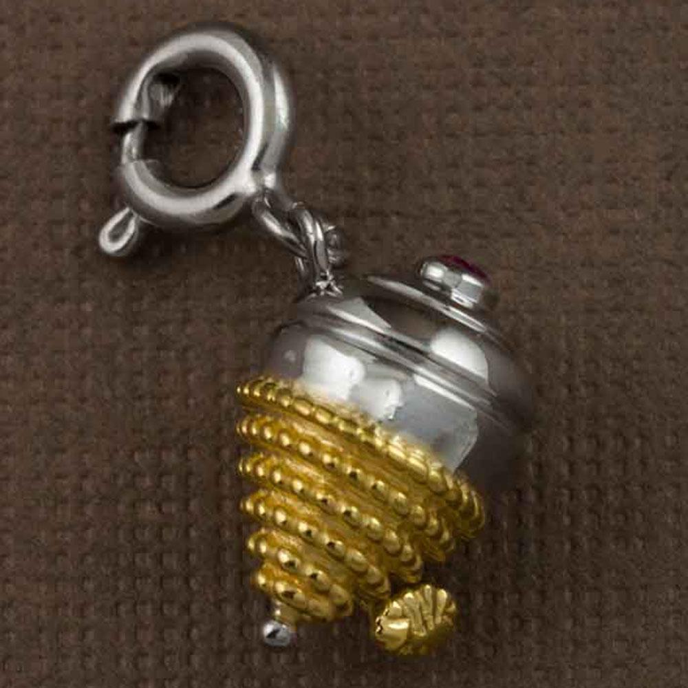 Fourseven Lattu Spinning Top Charm C-742-PL-SG Base-Image