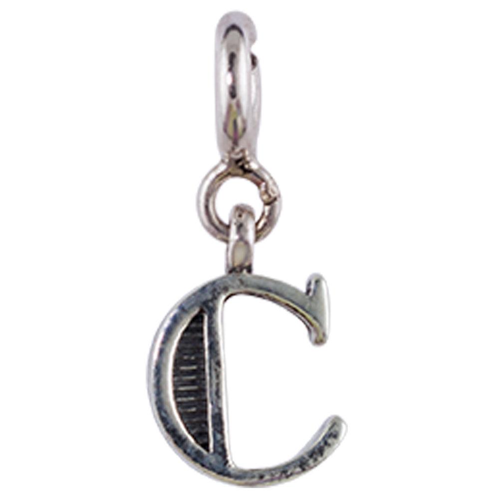 Fourseven Letter C Charm C-254-SI-S White-BG-Image