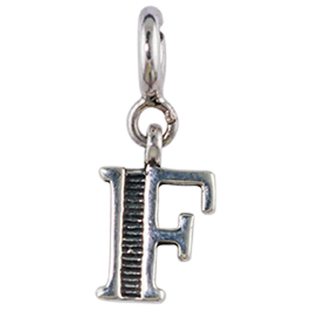 Fourseven Letter F Charm C-257-SI-S White-BG-Image