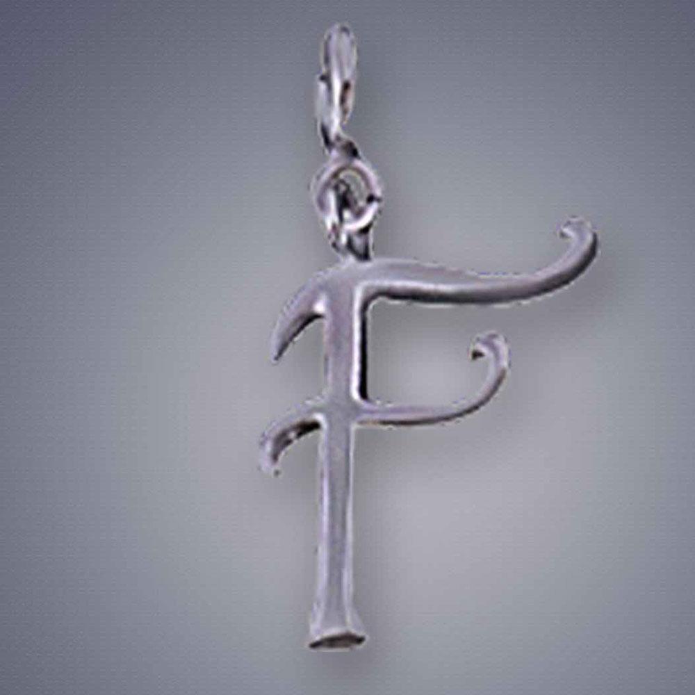 Fourseven Letter F Silver Pendant Charm C-205-SI-S Base-Image