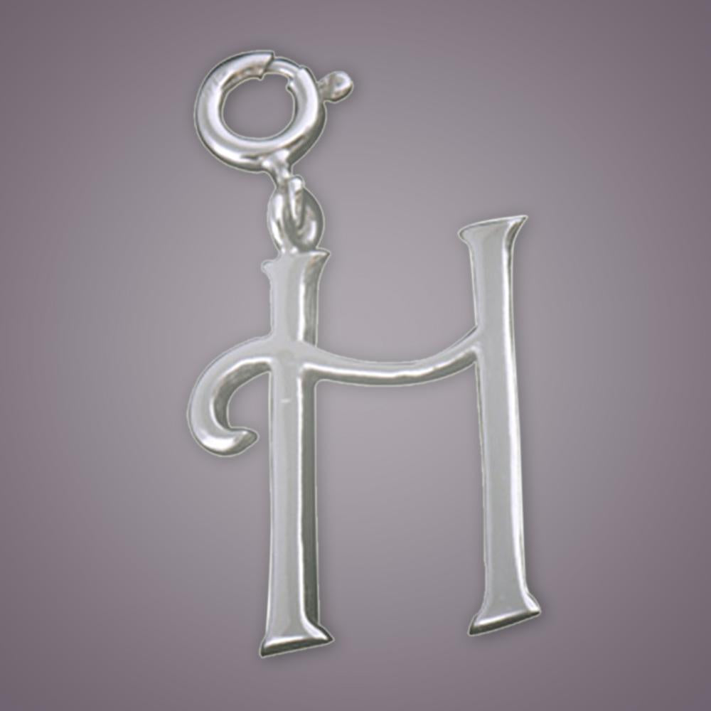 Fourseven Letter H Silver Pendant Charm C-207-SI-S Base-Image