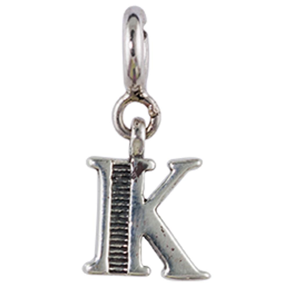 Fourseven Letter K Charm C-262-SI-S White-BG-Image