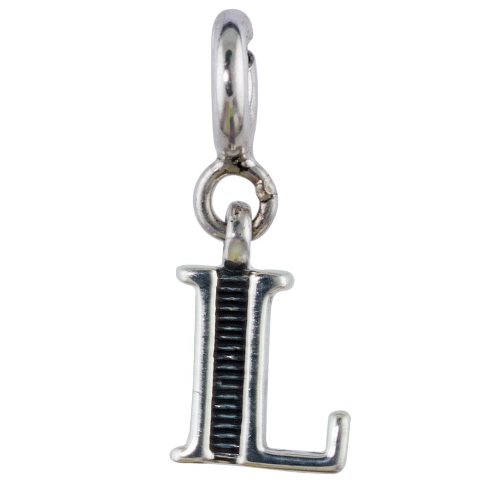 Fourseven Letter L Charm C-263-SI-S White-BG-Image