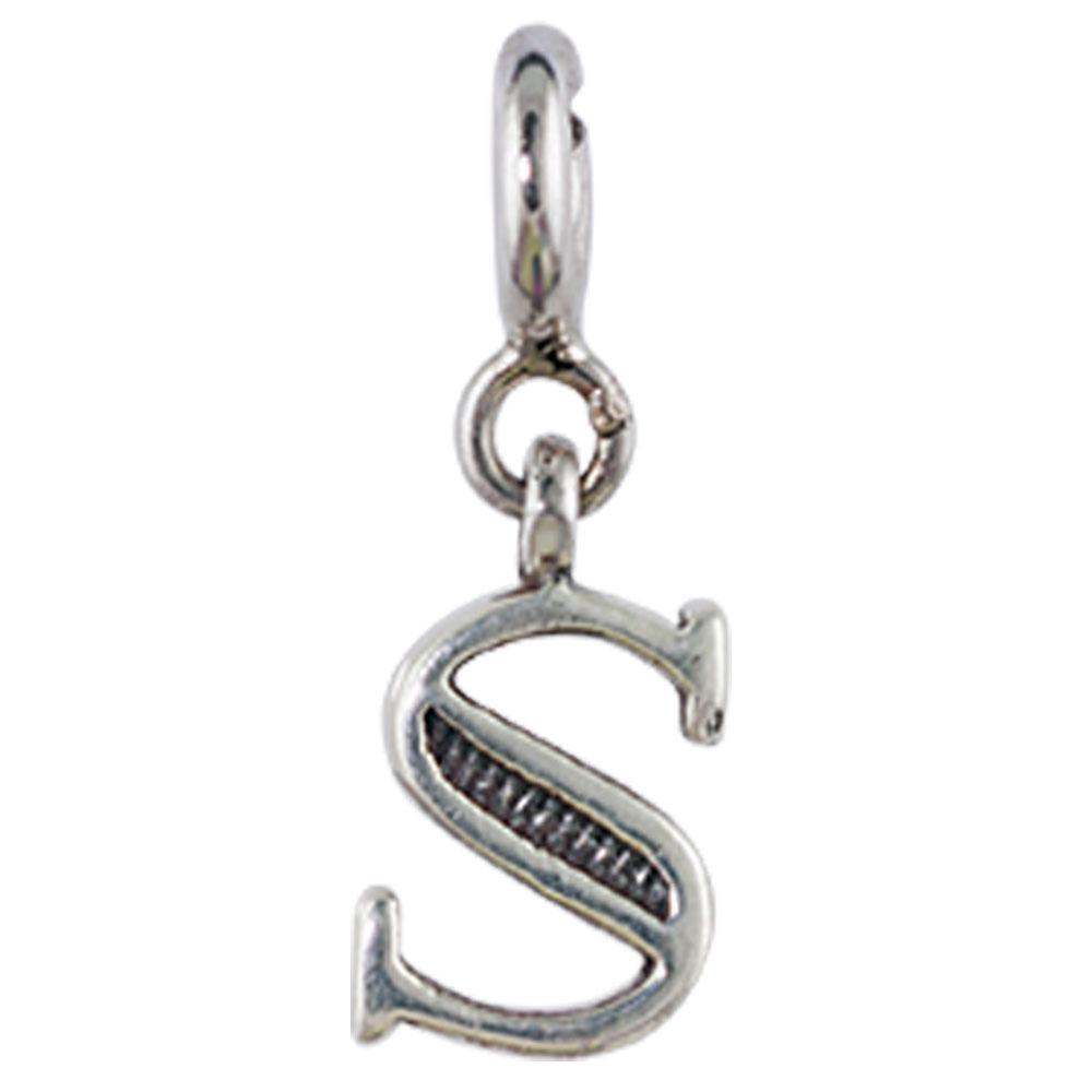 Fourseven Letter S Charm C-270-SI-S White-BG-Image