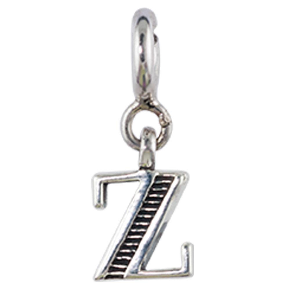 Fourseven Letter Z Charm C-277-SI-S White-BG-Image