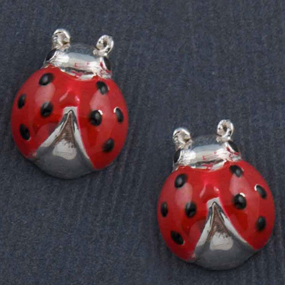 Fourseven Lucky Ladybug Stud Earrings E-419-PL-S Base-Image