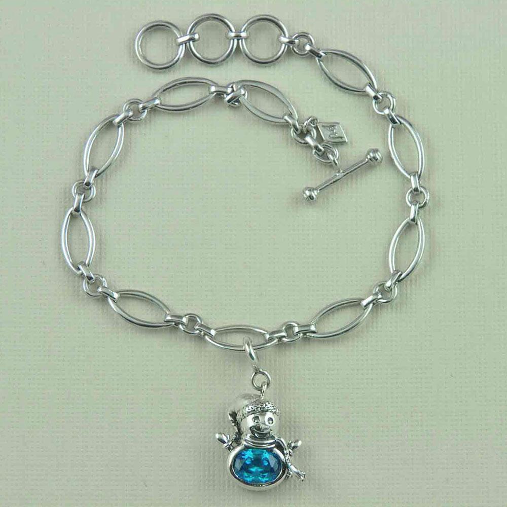 Fourseven Melt My Heart Snowman Charm C-657-PL-S Base-Image