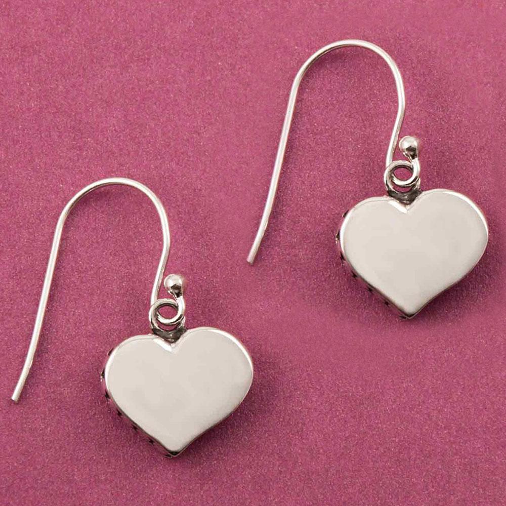 Fourseven Modern Rawa Heart Dangler Earrings E-463-SI-S Base-Image