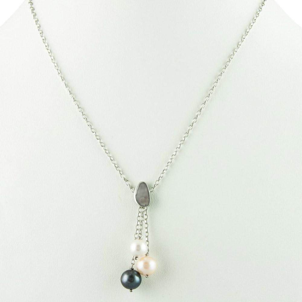 Fourseven Moondrop Pearl Versatile Necklace N-148-AL-PEA Base-Image