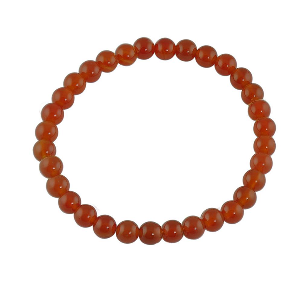 Fourseven Red Onyx Bead Bracelet B-93-SI-REDO White-BG-Image