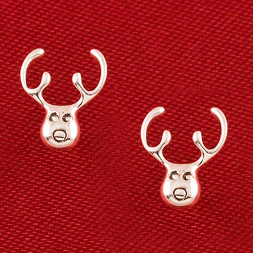 Fourseven Reindeer Rudolph Stud Earrings E-376-PL-S Base-Image