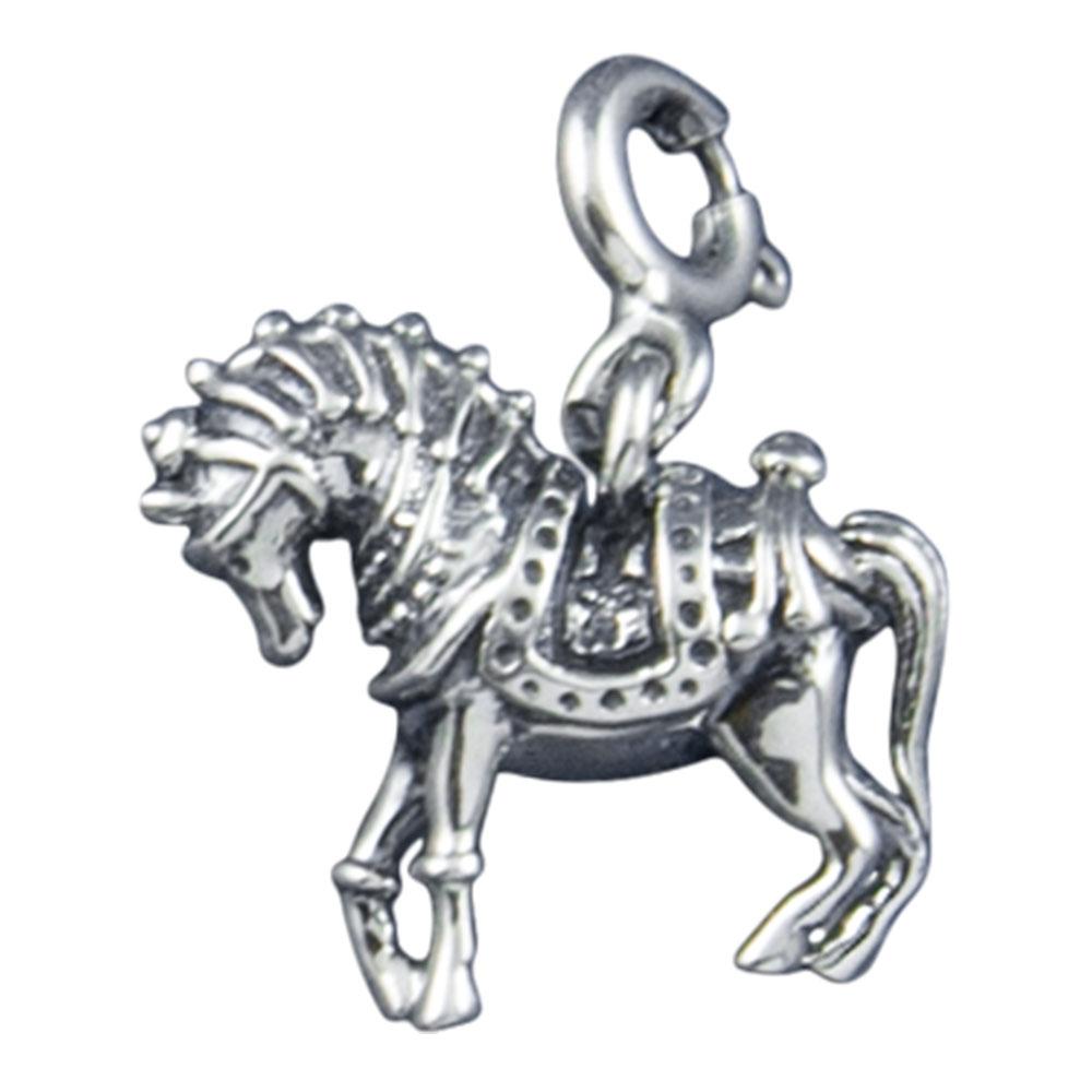 Fourseven Royal Horse Charm C-347-SI-S White-BG-Image