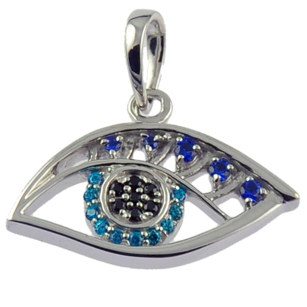 Fourseven See No Evil Silver Pendant N-153-SP-S White-BG-Image