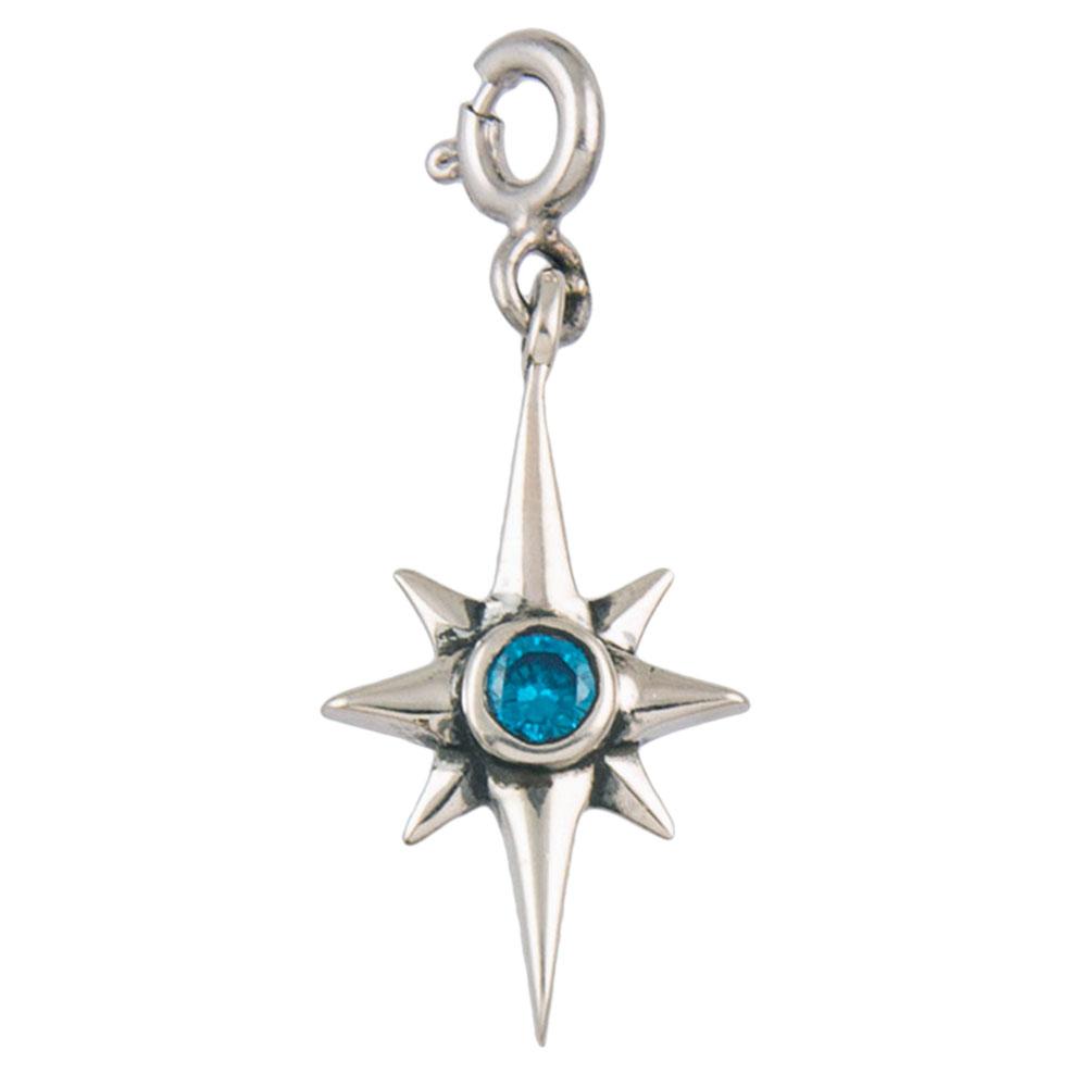 Fourseven Shining Bright North Star Charm C-124-SP-S White-BG-Image