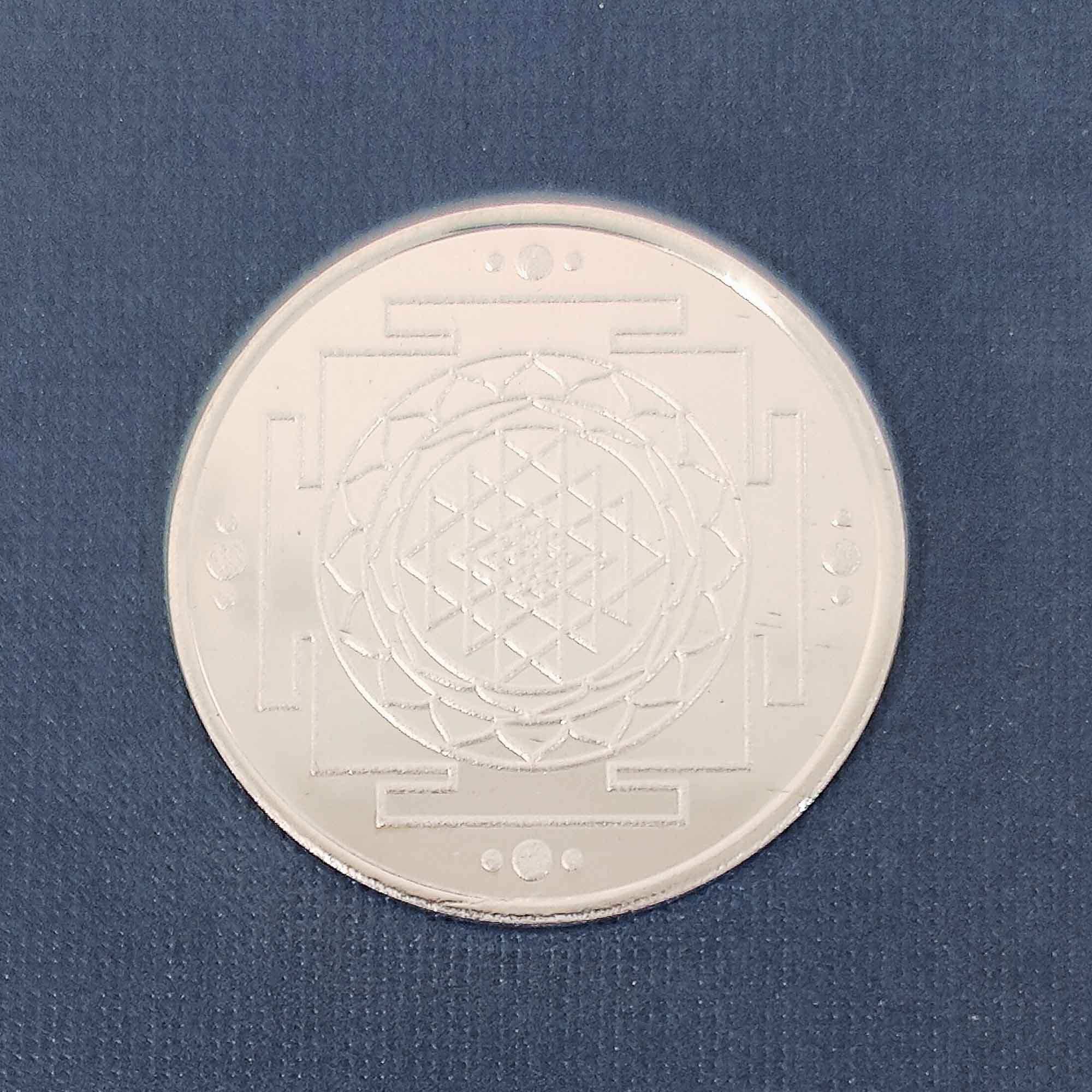 Shri Yantra Pure 999 Silver Coin