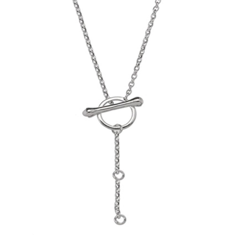 Fourseven Simply Charming Charmholder Necklace-24 N-47-SI-S-24 White-BG-Image