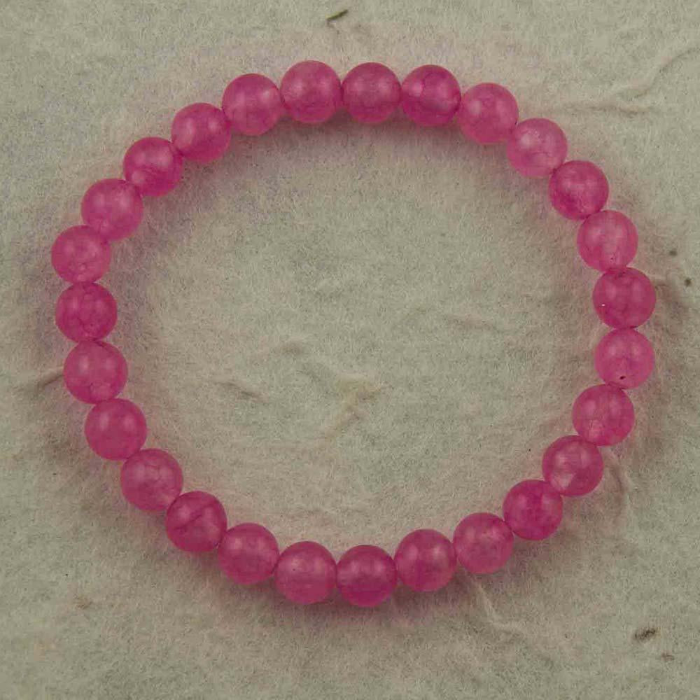 Fourseven Small Onyx Bead Bracelet in Soft Pink B-183-SI-PIN Base-Image