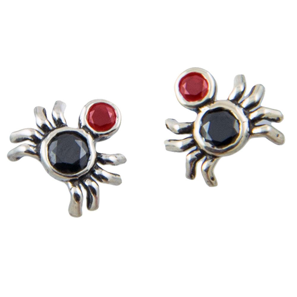 Fourseven Spider Stud Earrings E-247-PL-ORBL White-BG-Image