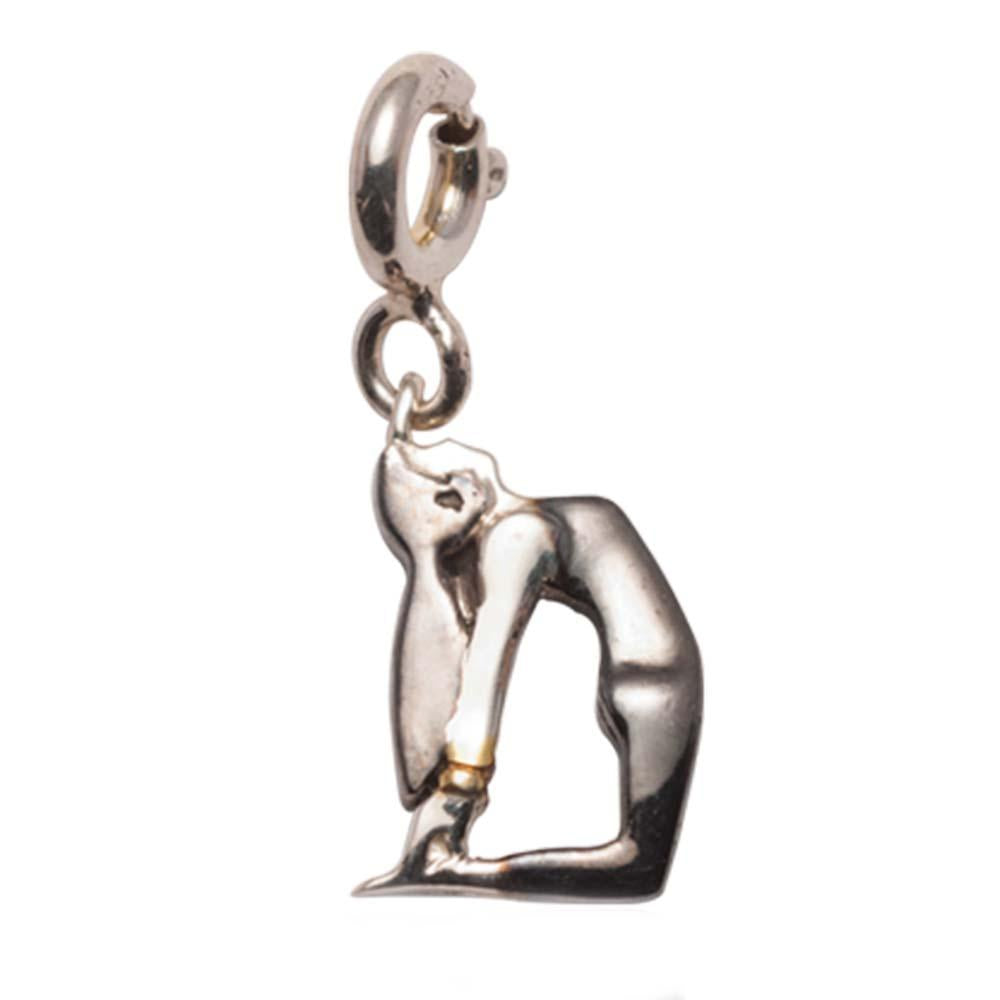 Fourseven Yoga Girl Silver Charm in Camel Pose C-556-SP-S White-BG-Image