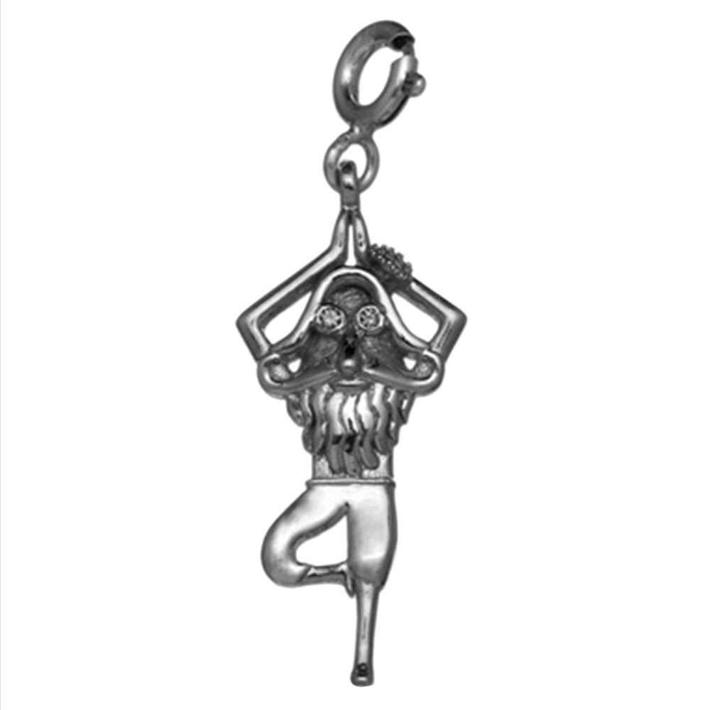 Fourseven Yogi Tree Pose Charm C-326-PL-S White-BG-Image