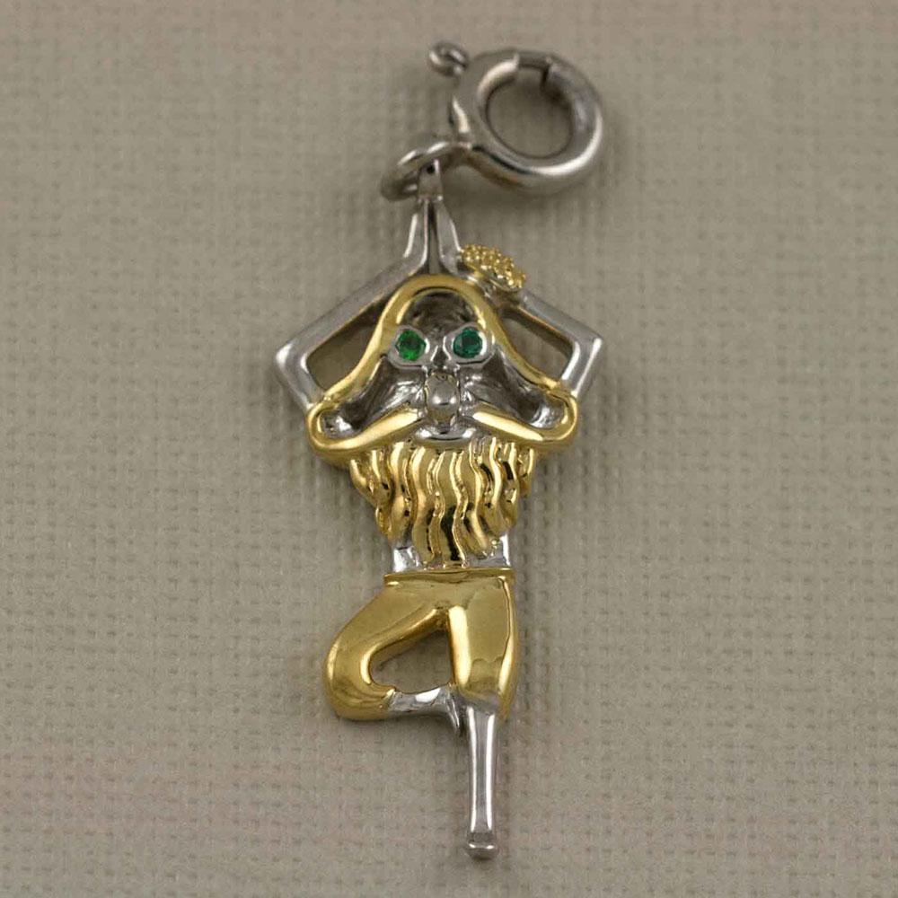 Fourseven Yogi Tree Pose Charm in Gold C-326-PL-G Base-Image