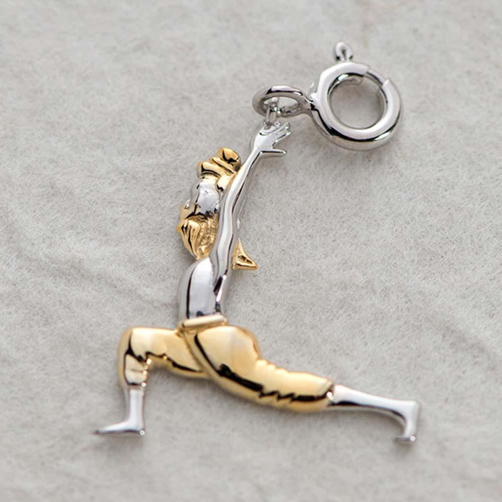 Fourseven Yogi Warrior Pose Charm Gold C-334-PL-G Base-Image