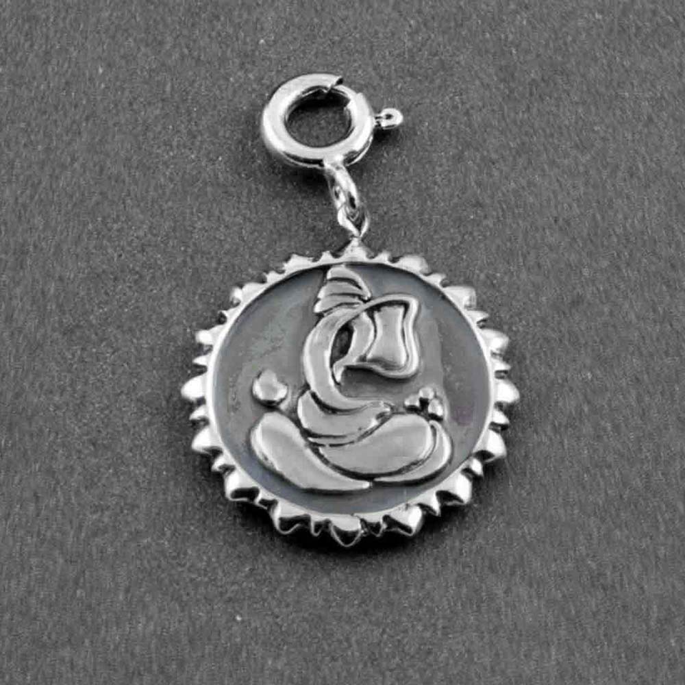 Lakshmi & Ganesh Ji Coin Silver Charm