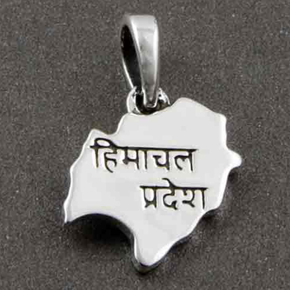 My Himachal Pradesh State Silver Pendant