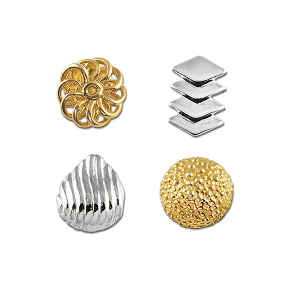 Indian Sweets Silver Kurta Button Set