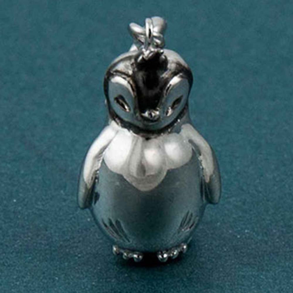 Just Chillin' Penguin Silver Charm