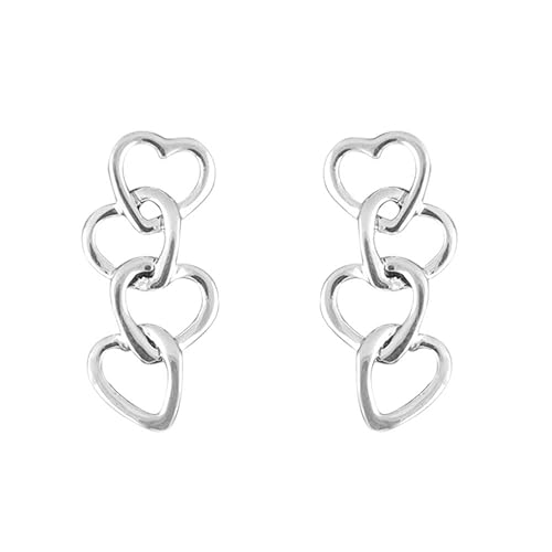 Links of Love Silver Earrings