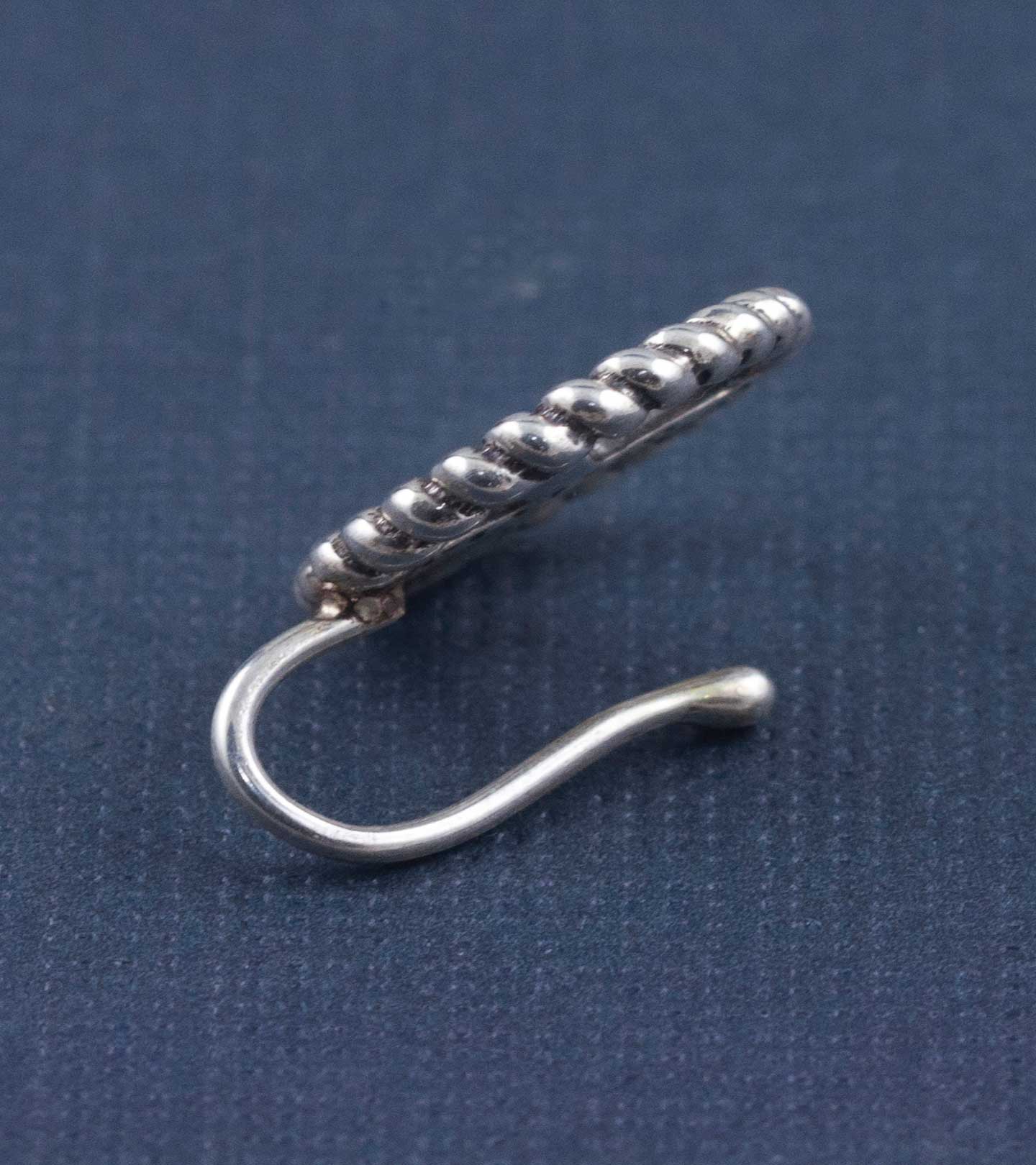 Message of Peace Clip-on Silver Nose Pin